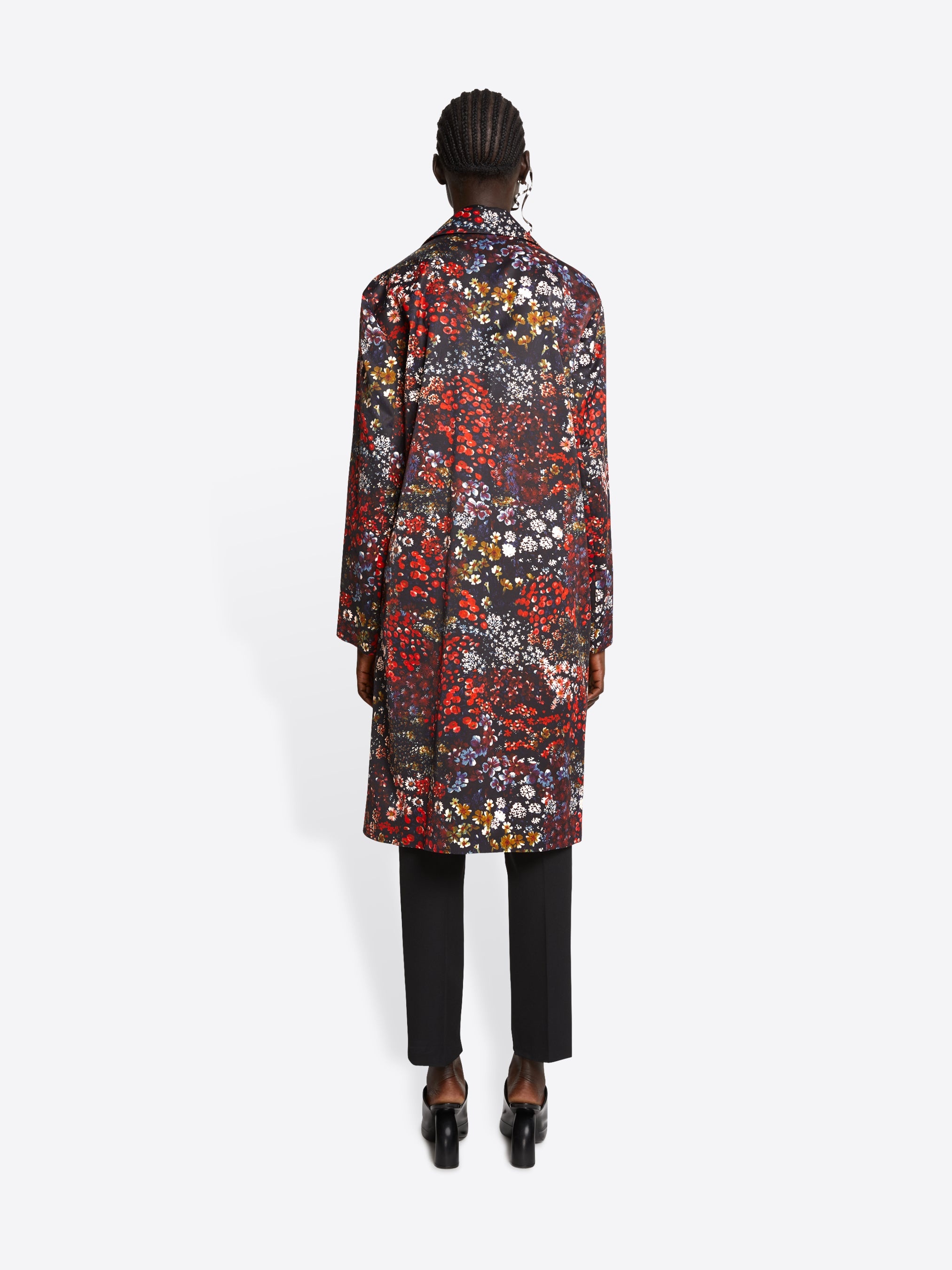 RELAXED FLORAL COAT - 4