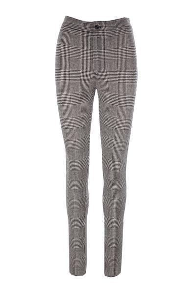 SAINT LAURENT Saint Laurent Prince-Of-Wales Checked Trousers