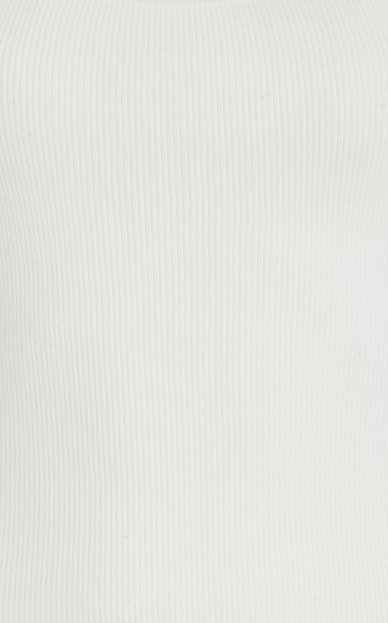 ÉTERNE Ribbed Cotton Tank Top ivory outlook