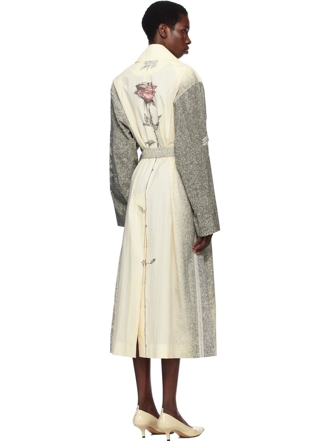 Off-White 'The Multi-Tattoo' Trench Coat - 3