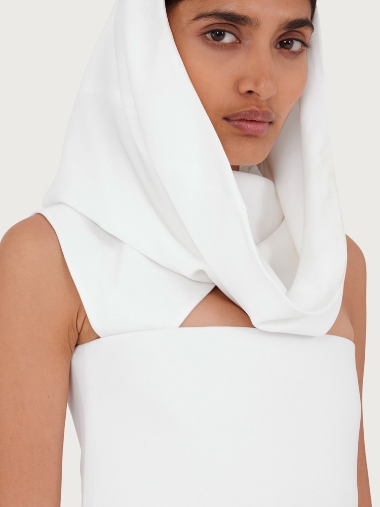 HOODED MINI DRESS - 4