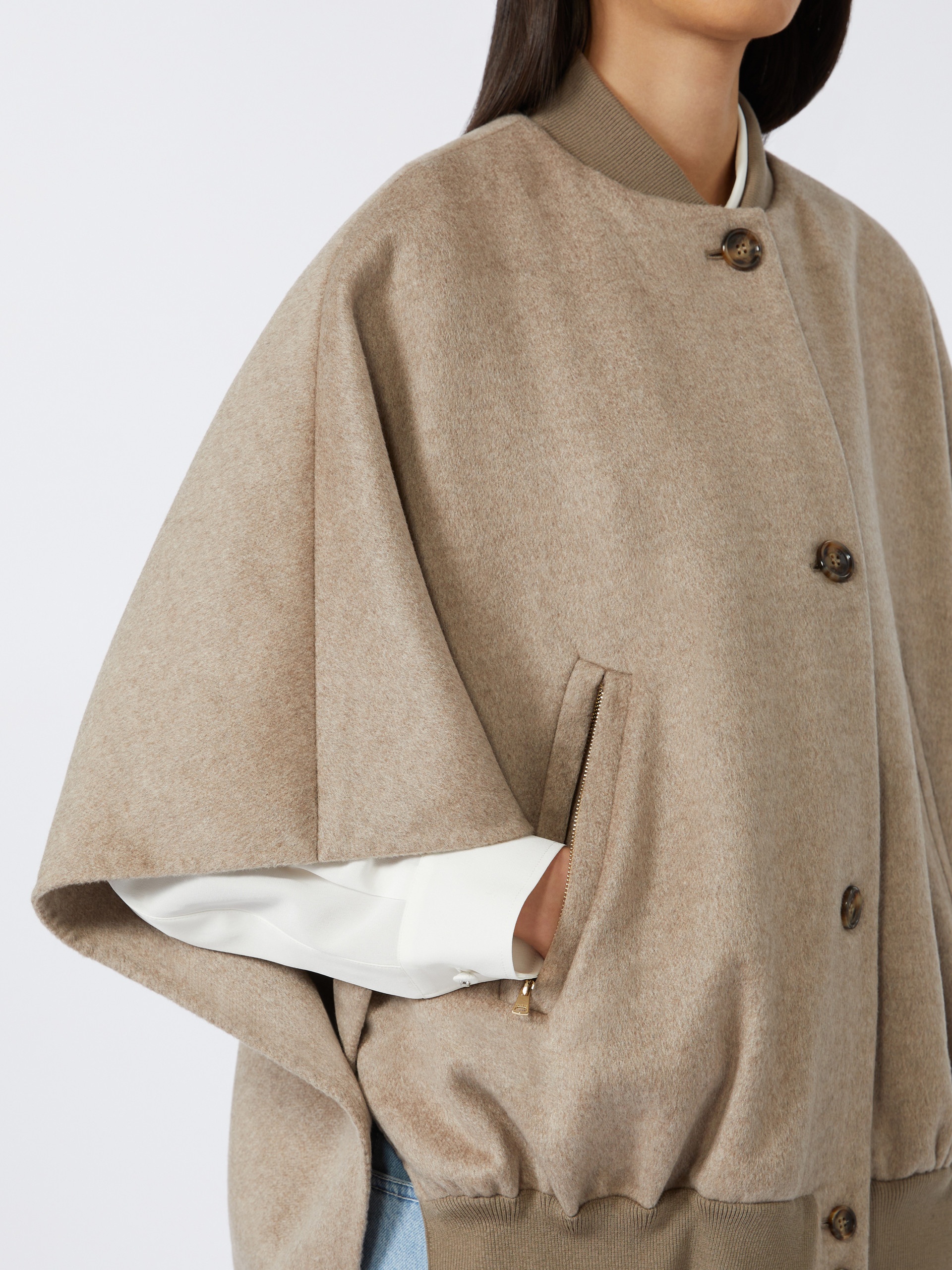 LETICIA Lightweight cashmere cape - 5