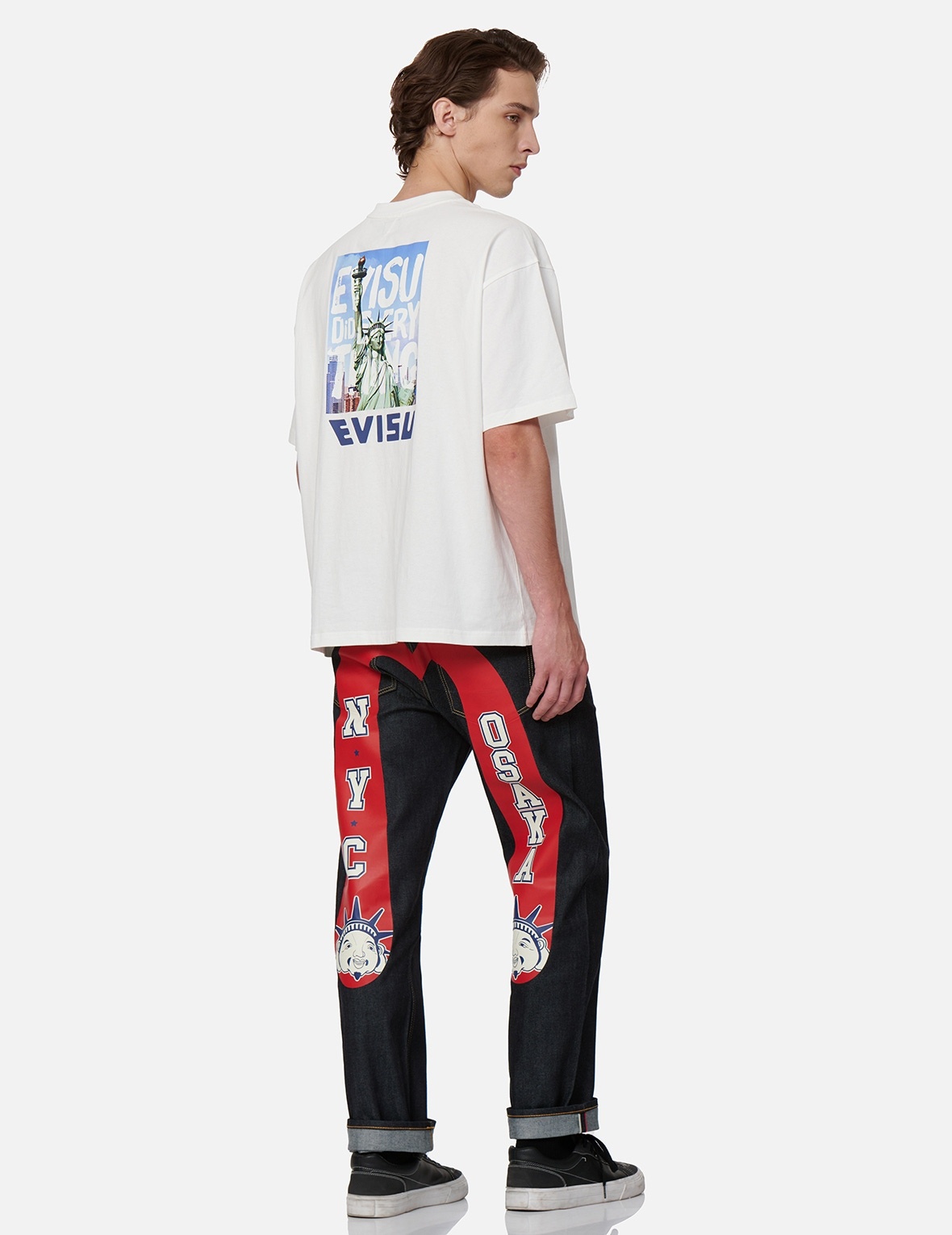 NYC-OSAKA GODHEAD DAICOCK PRINT BAGGY-FIT JEANS #2000 - 3