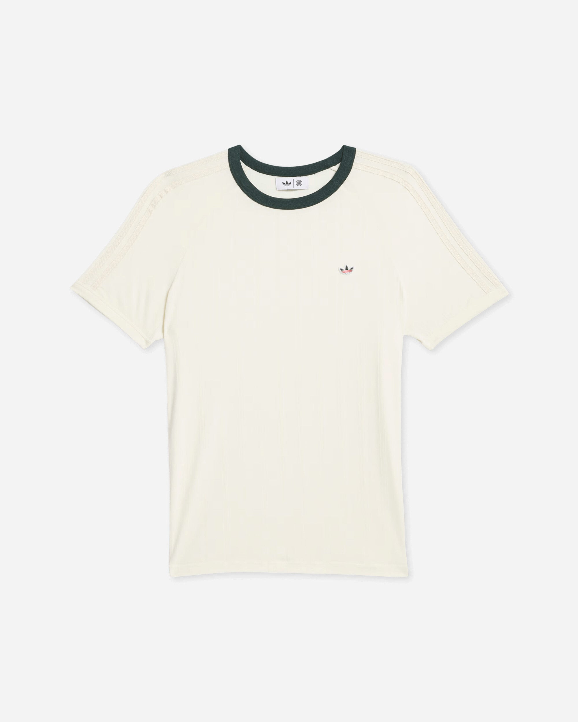 CLOT by Edison Chen Rib T-Shirt Cream White / Green Night - 1