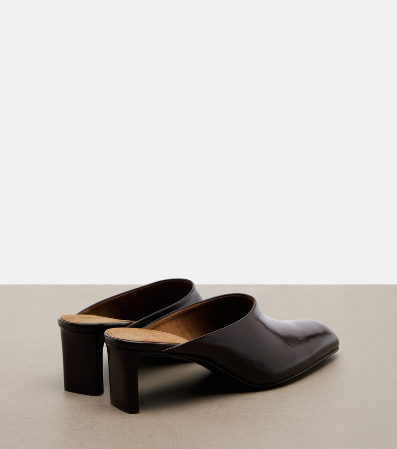 KHAITE Colt leather mules outlook