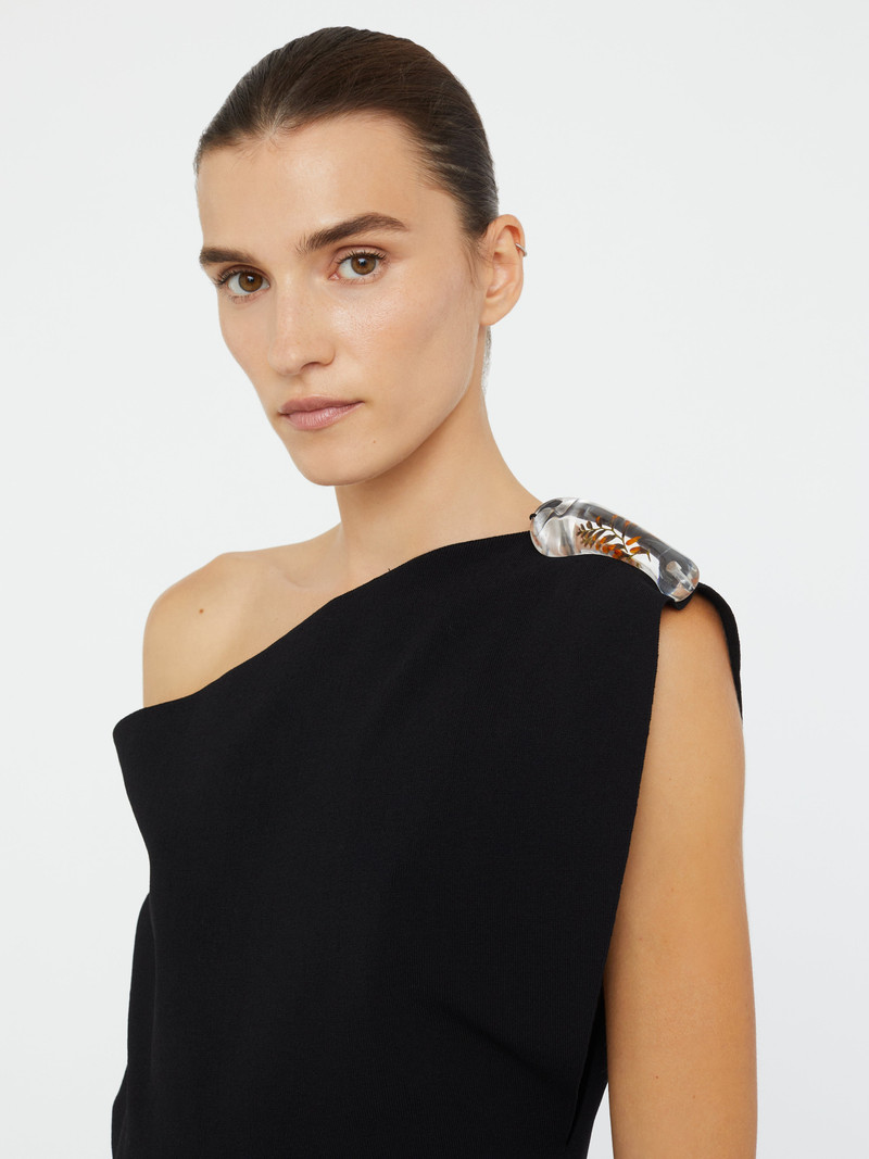 CHRISTOPHER ESBER Encased Nature Resin Knit Shoulder Top outlook