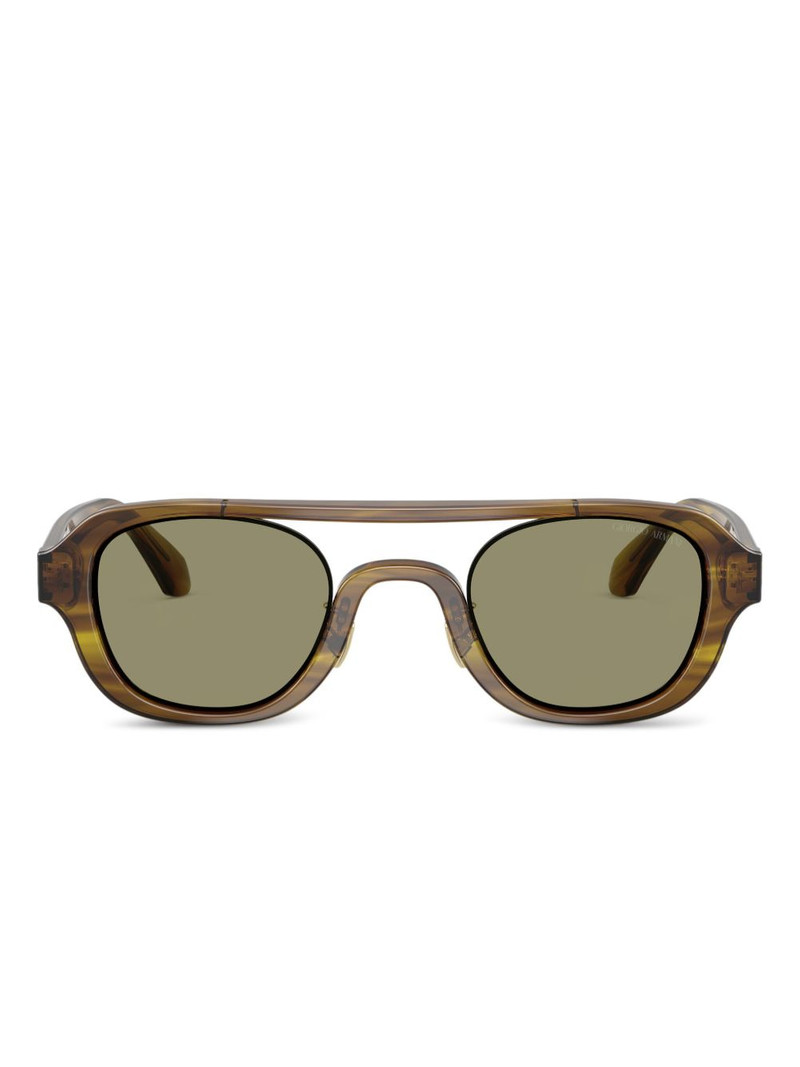 geometric-frame sunglasses 1