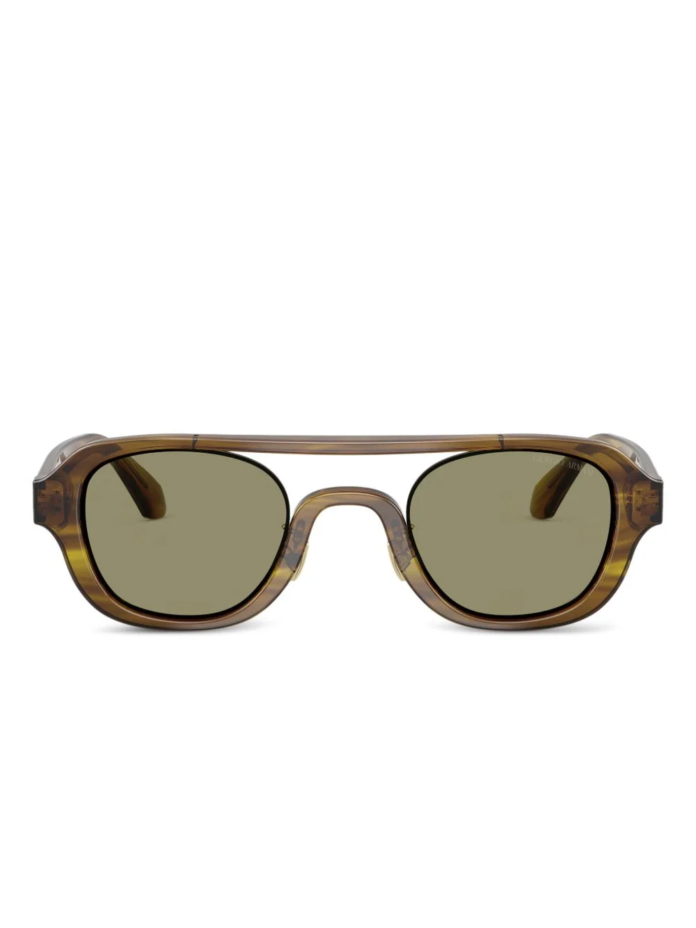 geometric-frame sunglasses - 1