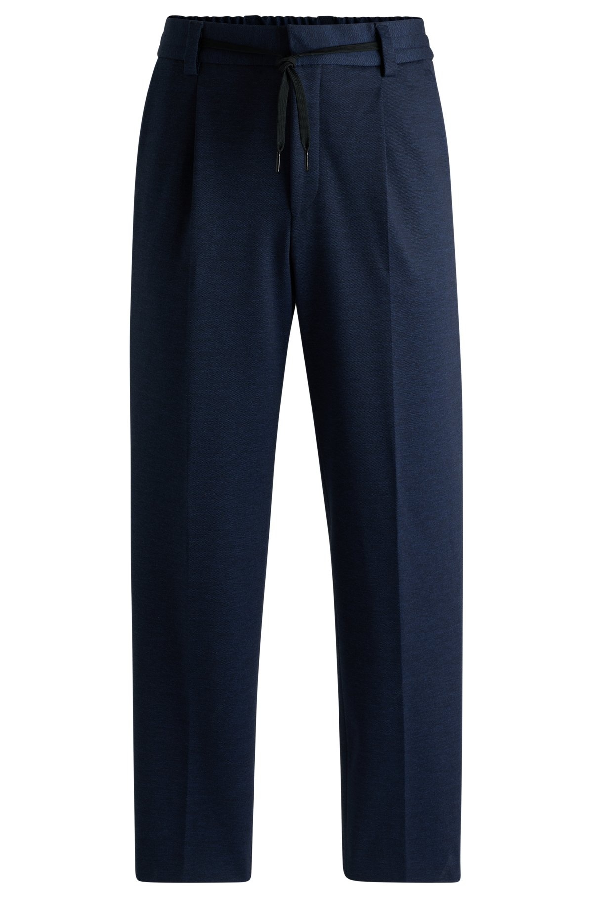 SLIM-FIT TROUSERS IN MELANGE SUPER-FLEX TWILL - 1