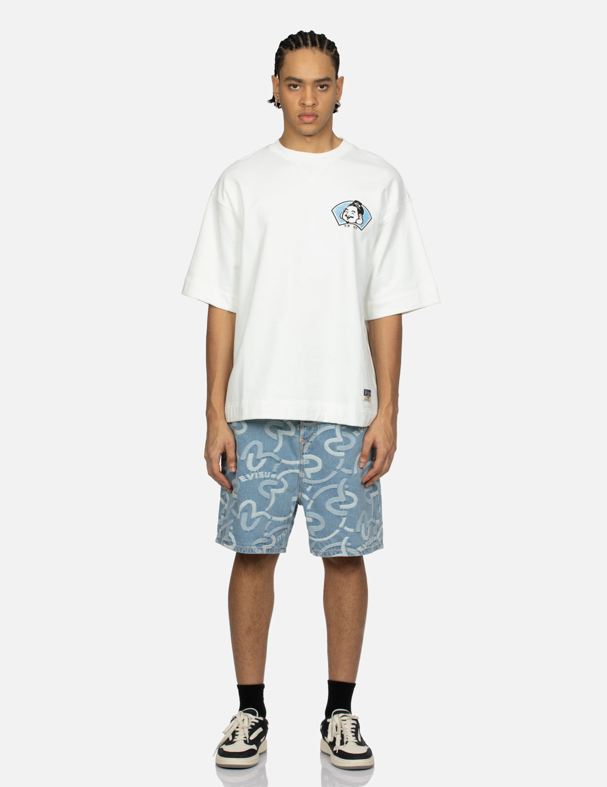 ALLOVER SEAGULL JACQUARD OVERSIZED SHORTS - 6