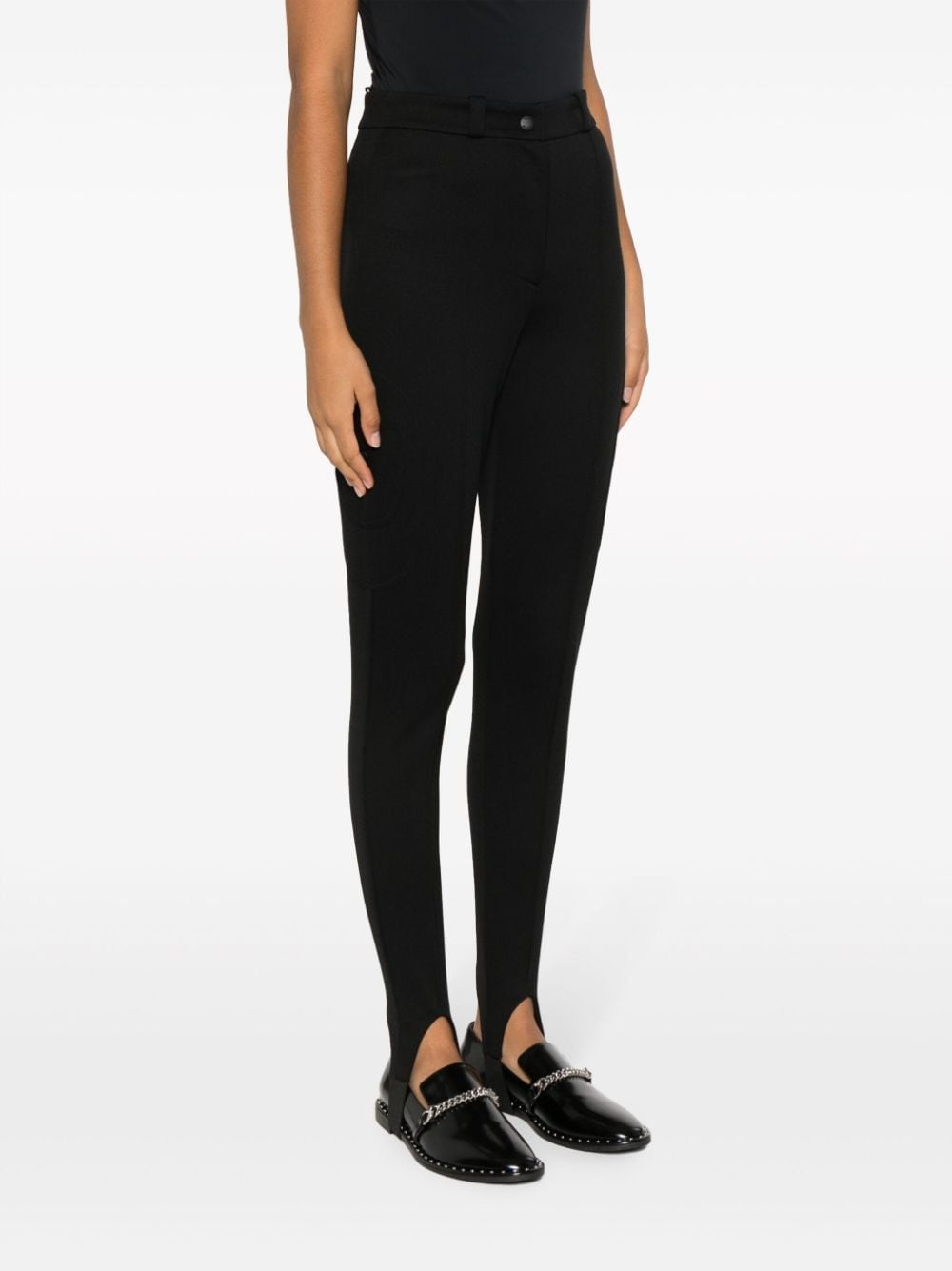 lyocell-cotton blend stirrup trousers - 3