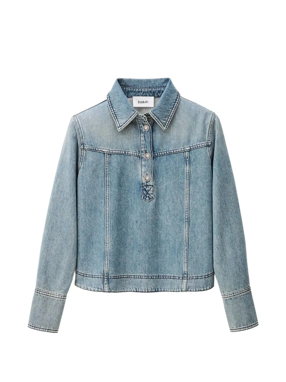 Tavy buttoned polo top - 1