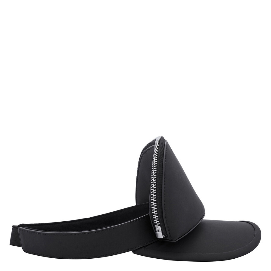 Burberry Black Zip Detail Visor Hat - 5