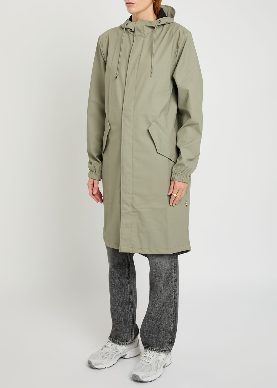 Rains W3 Fishtail Hooded Rubberised Parka - 2