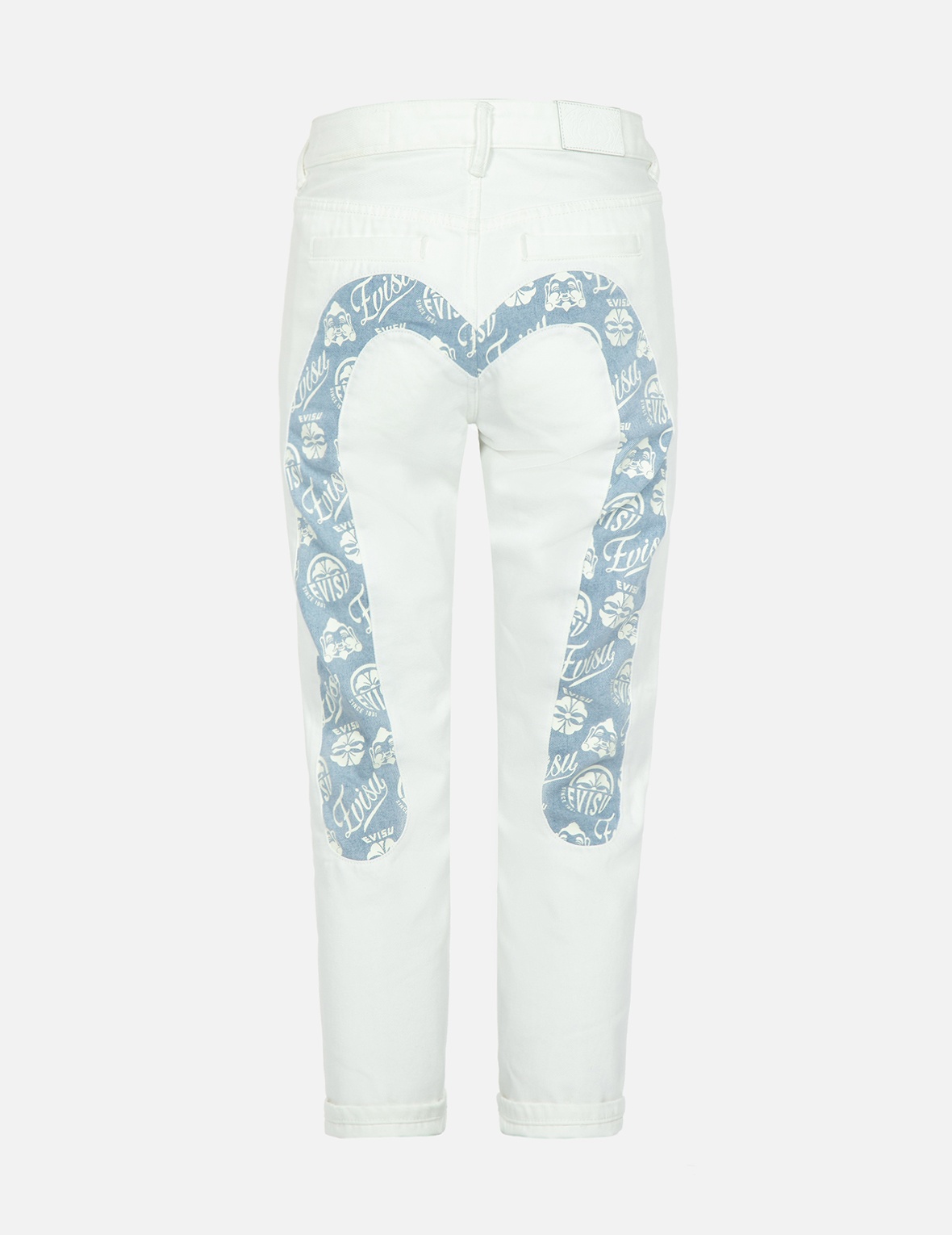 KAMON AND GODHEAD-PATTERN DAICOCK INSERT RELAX-FIT JEANS - 2