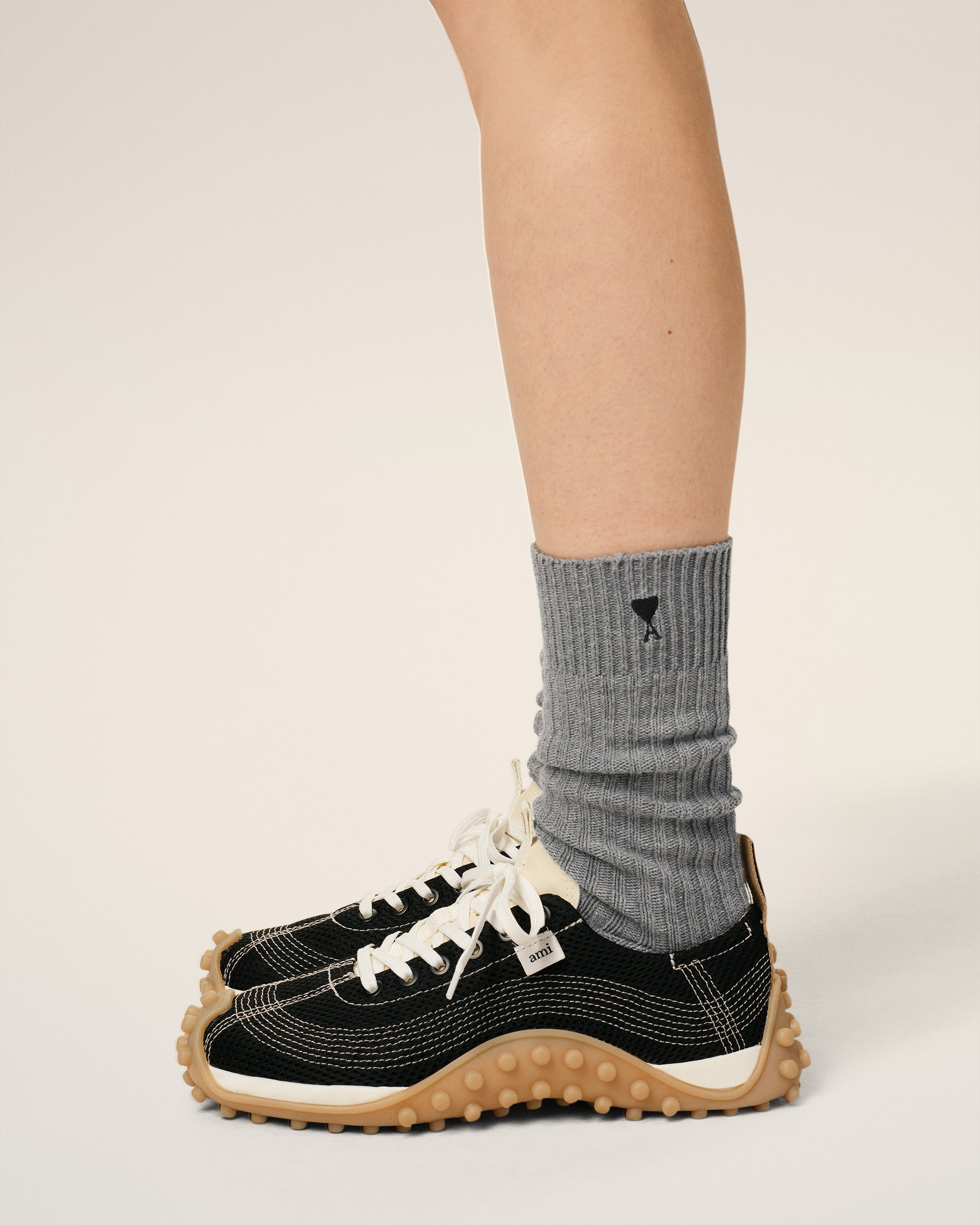 WHITE COTTON THREE PACK  AMI DE COEUR SOCKS - 3