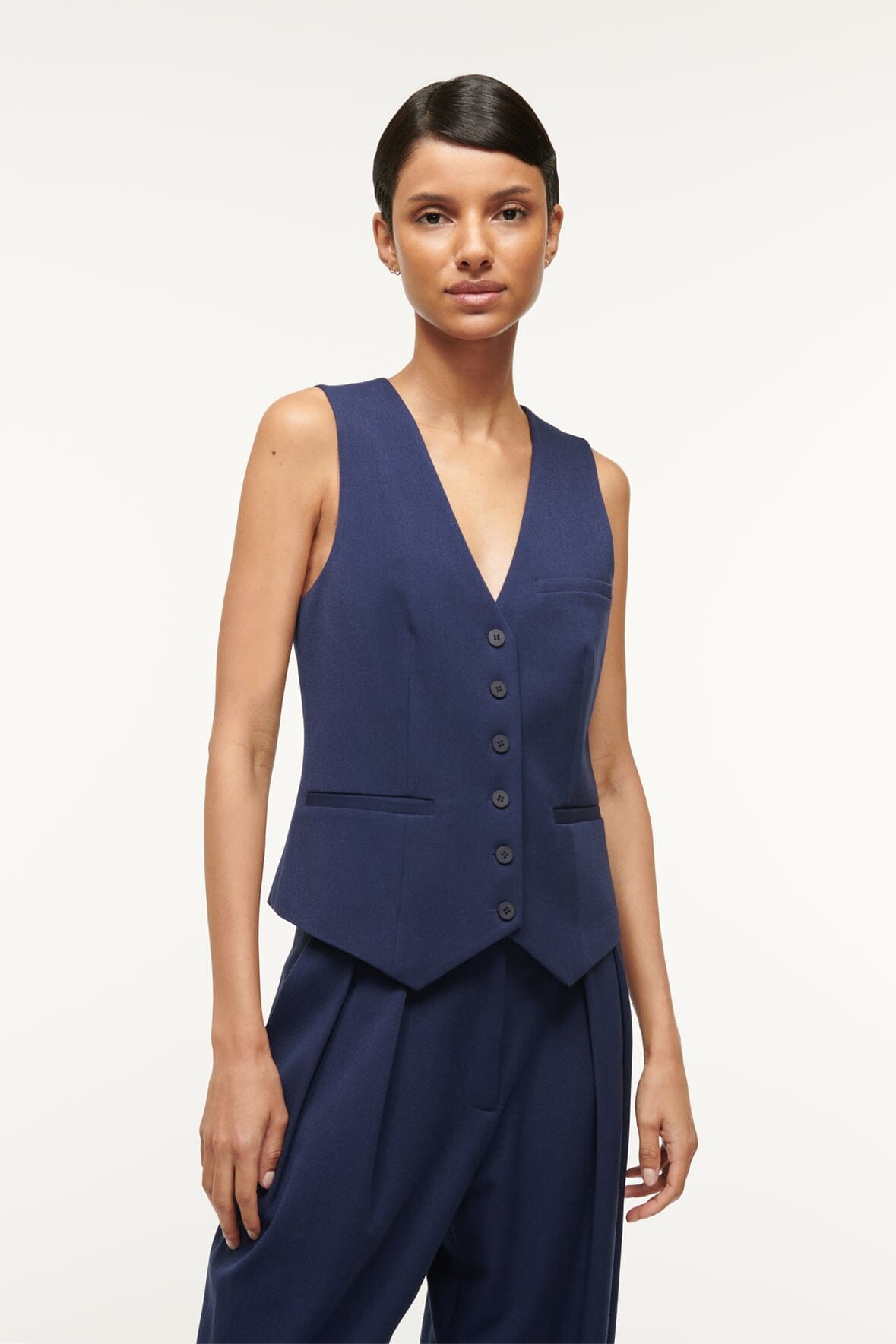 STAUD BRETT VEST NAVY - 2