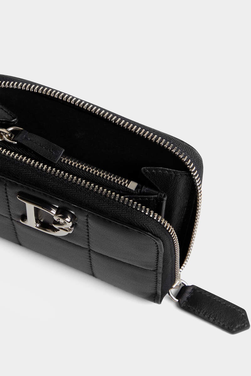 関税込◆DSQUARED2 D2 Statement Soft Zip Wallet DSQUARED2 D2 STATEMENT SOFT ZIP WALLET | REVERSIBLE