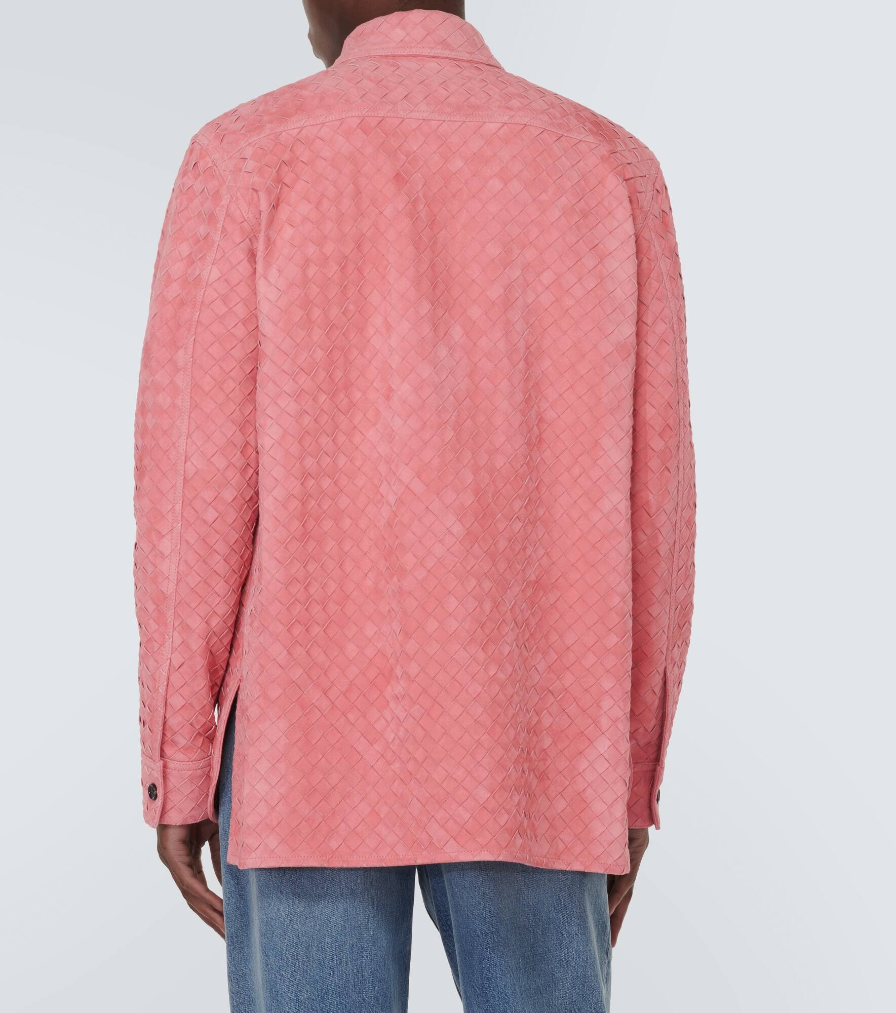 Intrecciato suede shirt - 4