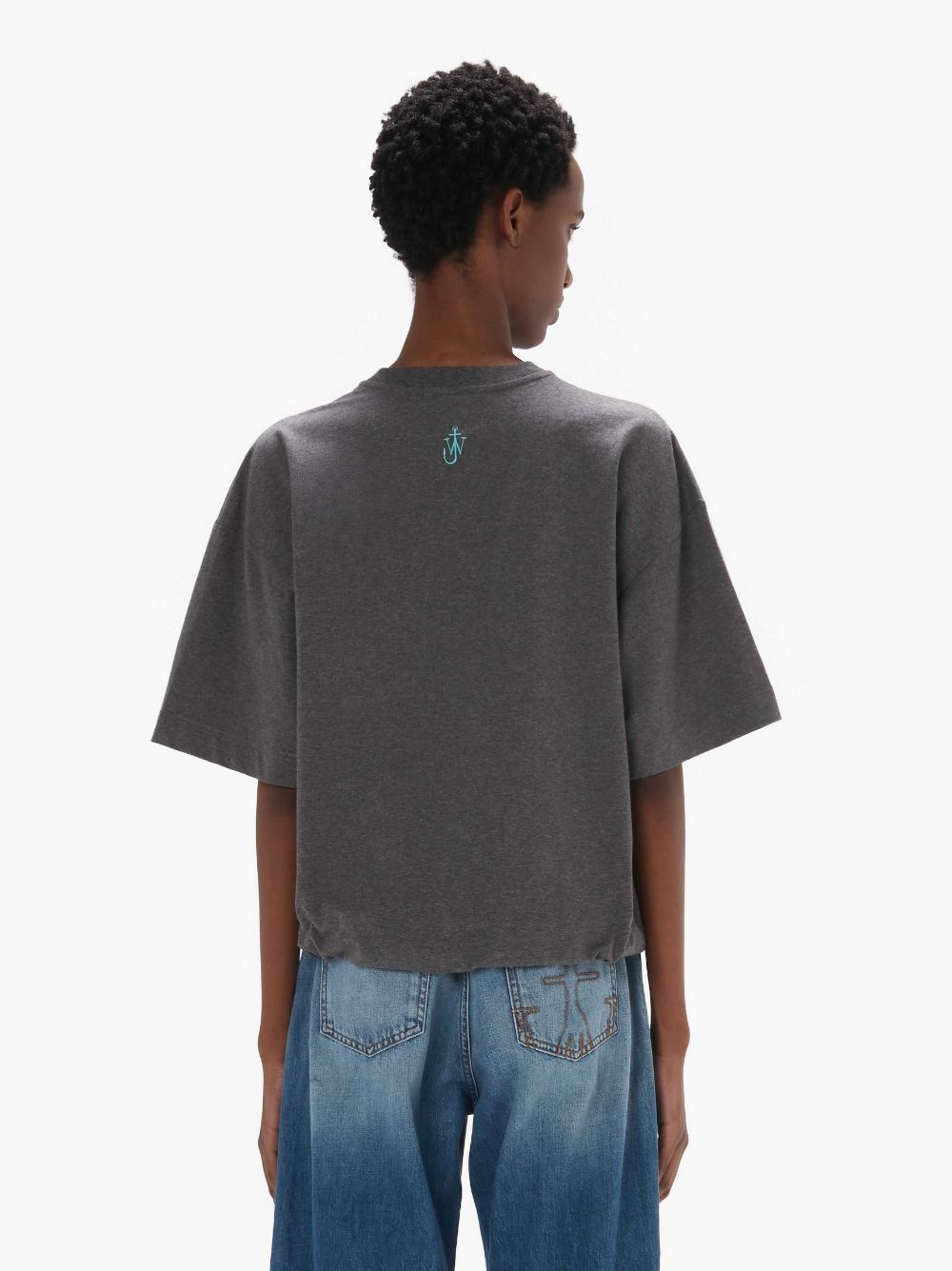 SATIN CROPPED T-SHIRT - 3