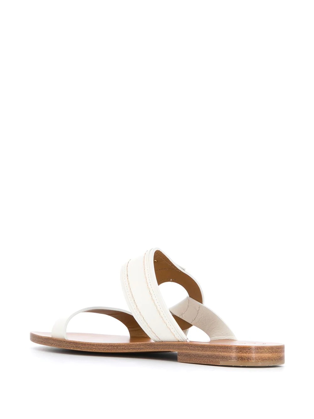 leather strap flip flops  - 3