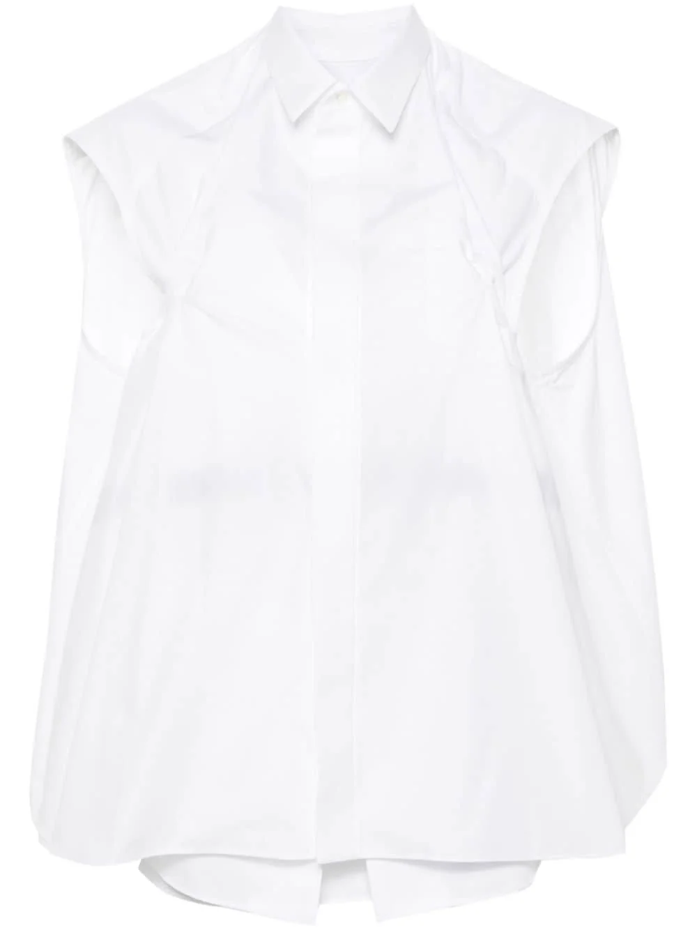 layered-design blouse - 1