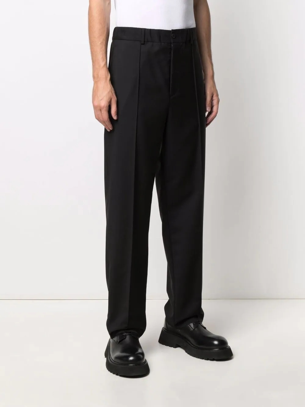 tailored straight-leg trousers - 3