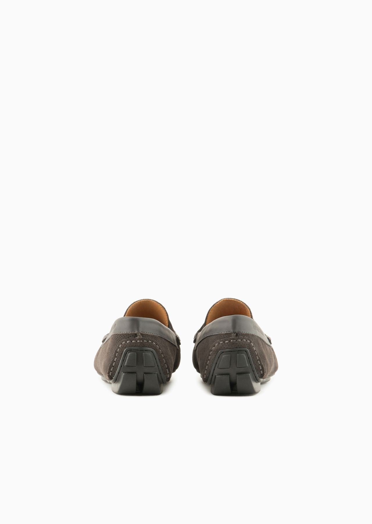 Micro-perforated suede driving loafers - 4