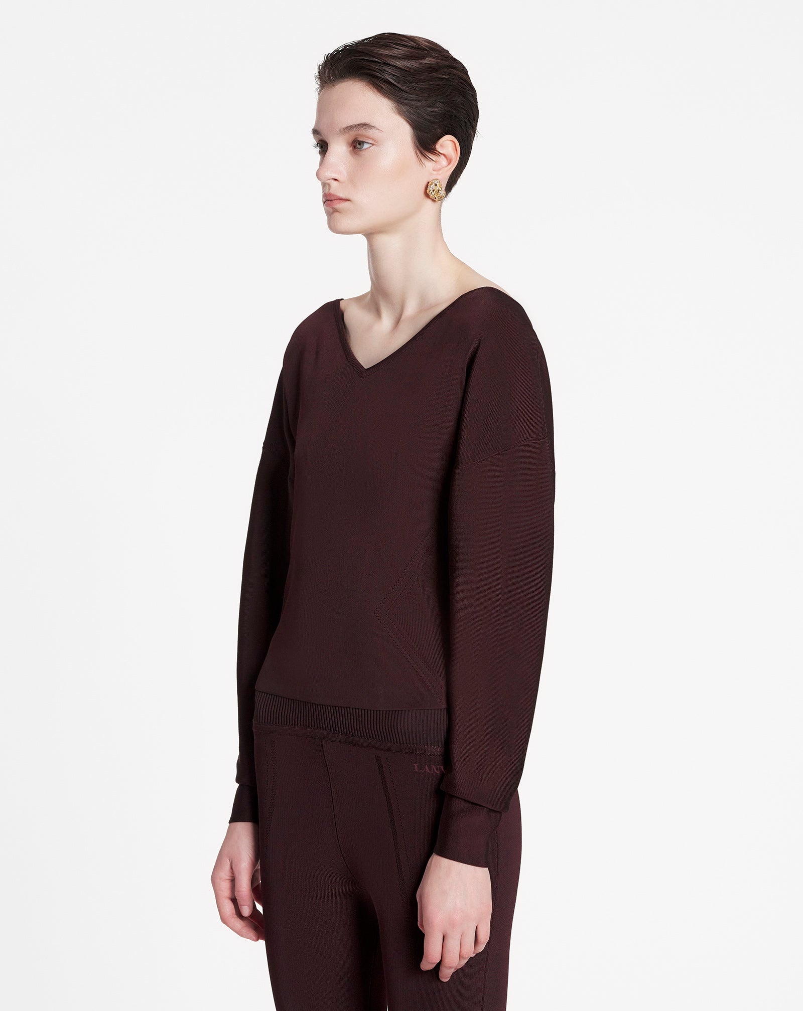 WIDE-NECK SWEATER WITH RAGLAN SLEEVES - 3
