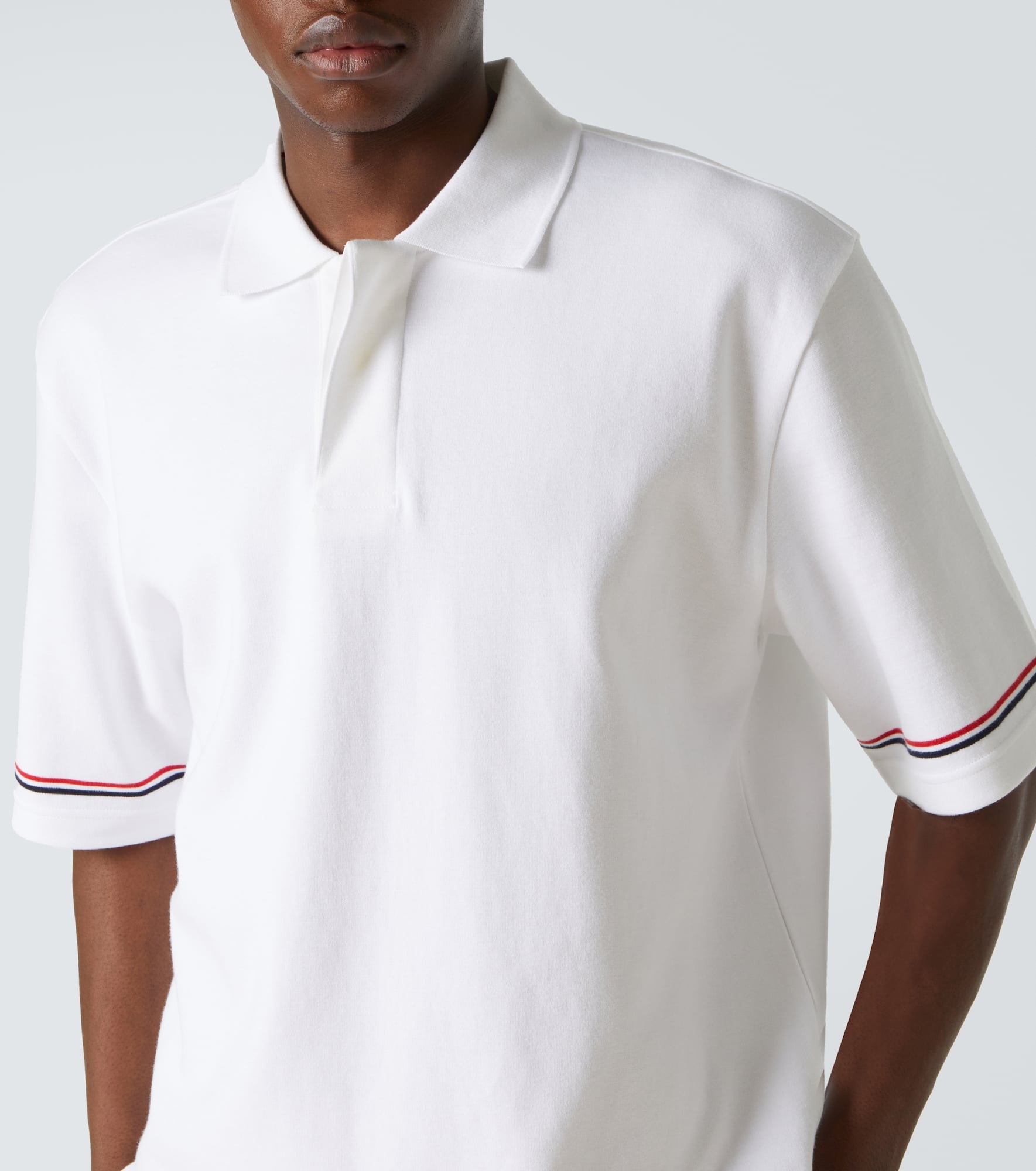RWB Stripe cotton polo shirt - 5