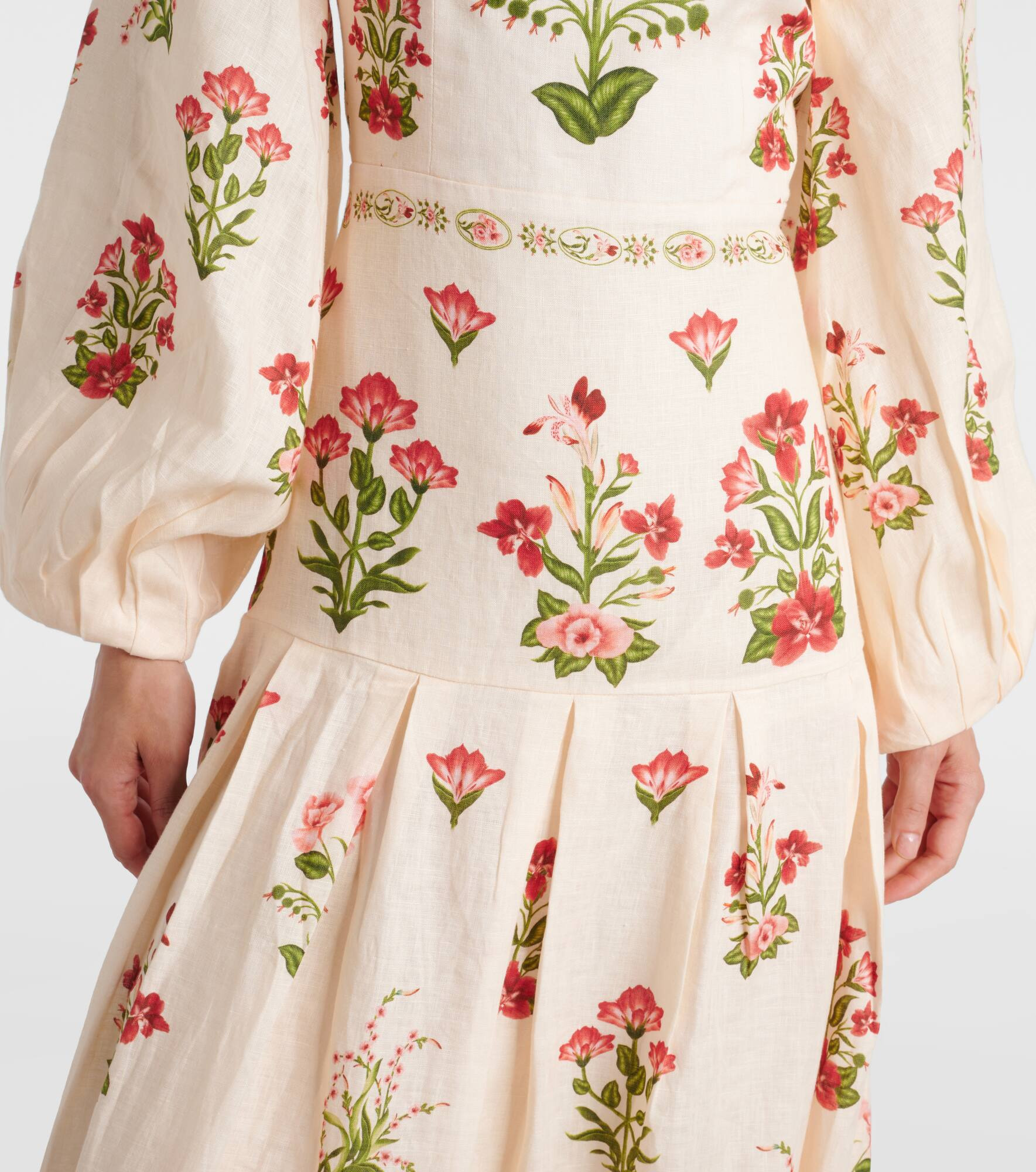 Senlis Canna off-shoulder linen maxi dress - 5