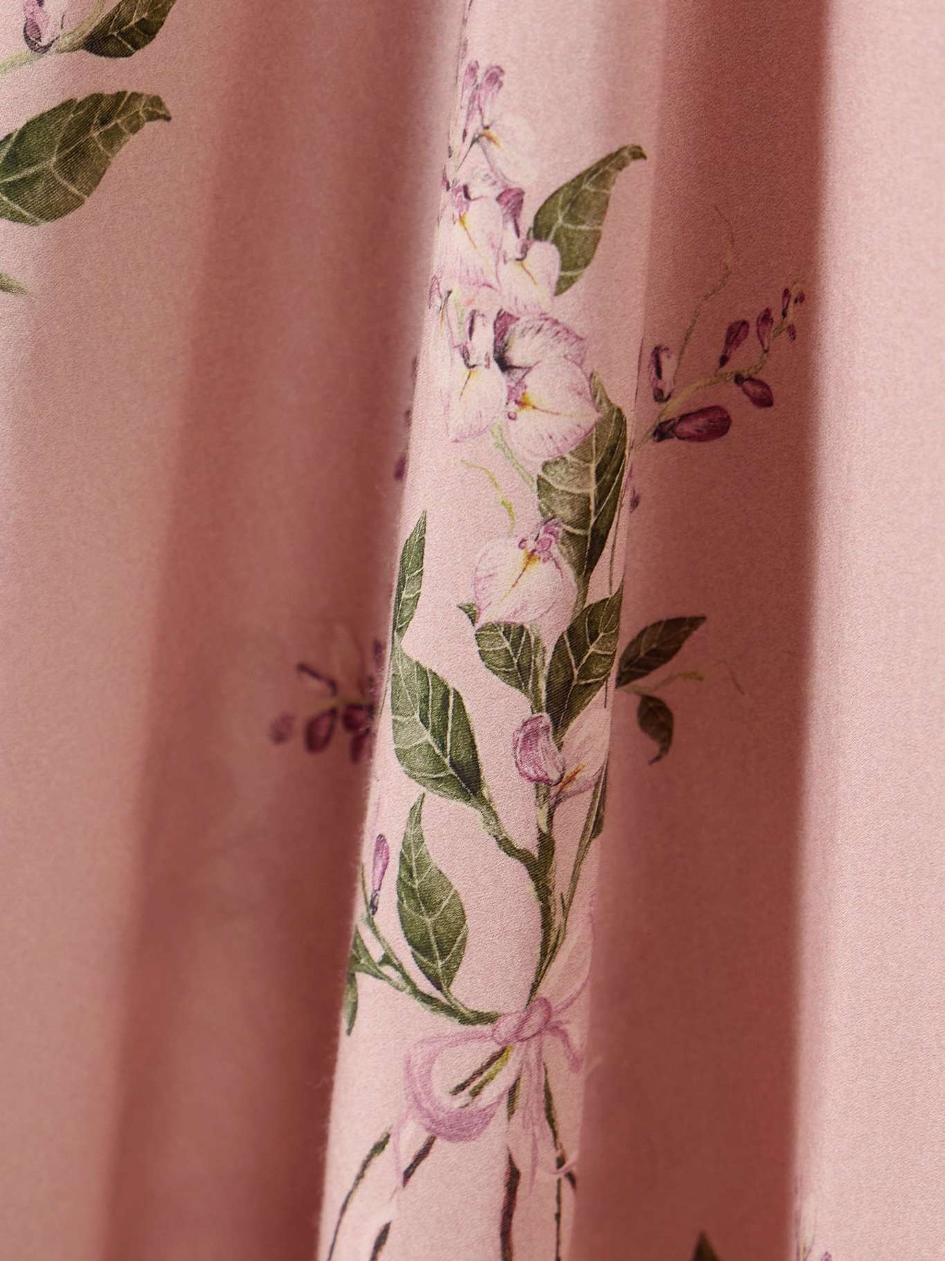 Lavanda Wisteria floral-print cotton and silk-blend voile pareo Pink - 4