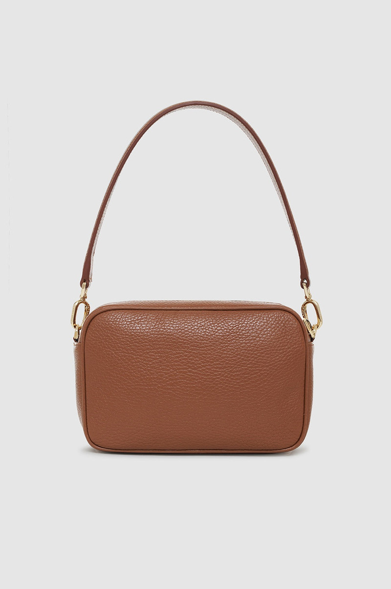 Lili Bag - Cognac Pebbled 4