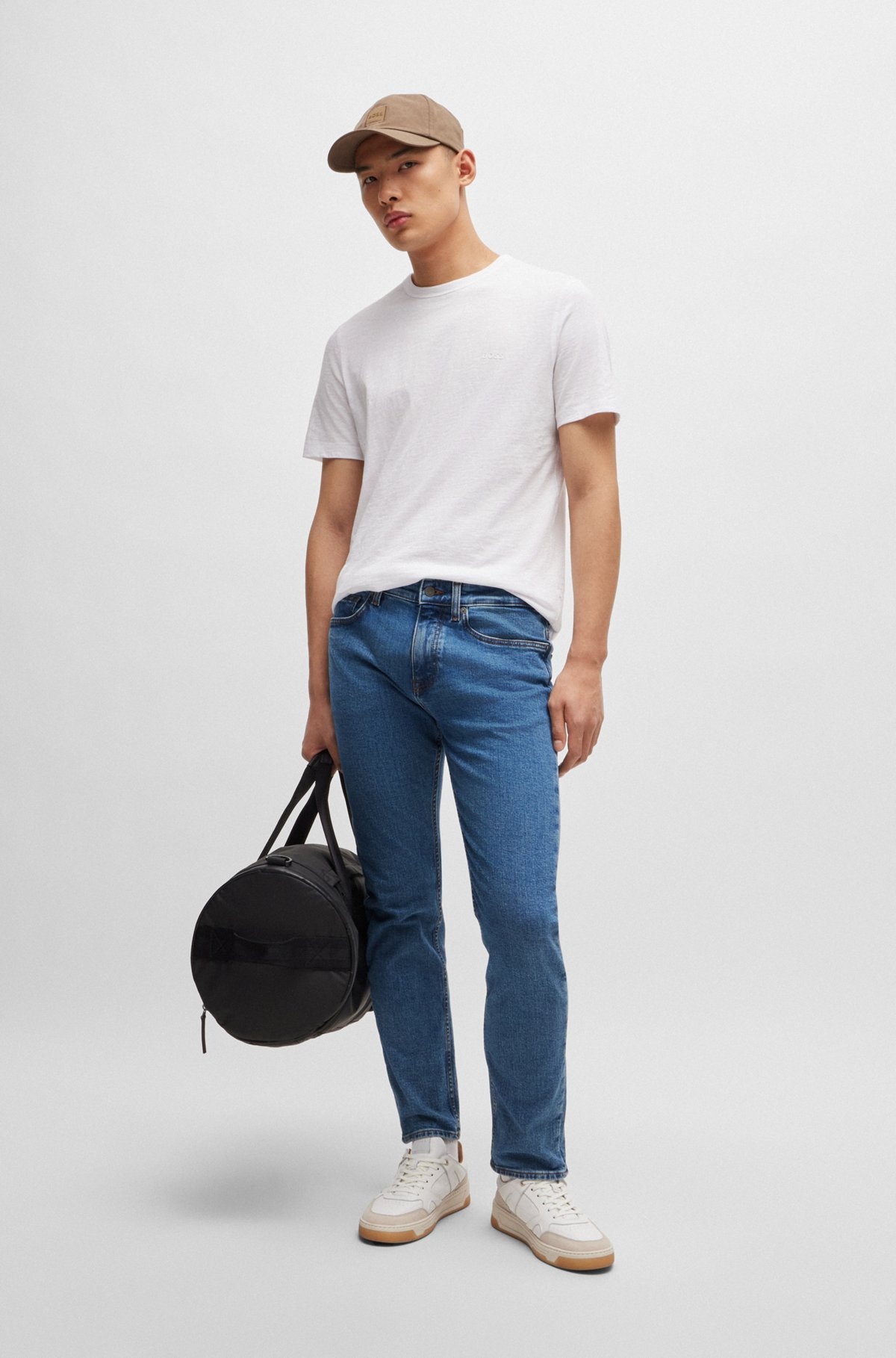 DELAWARE SLIM-FIT JEANS IN BLUE STRETCH DENIM - 3