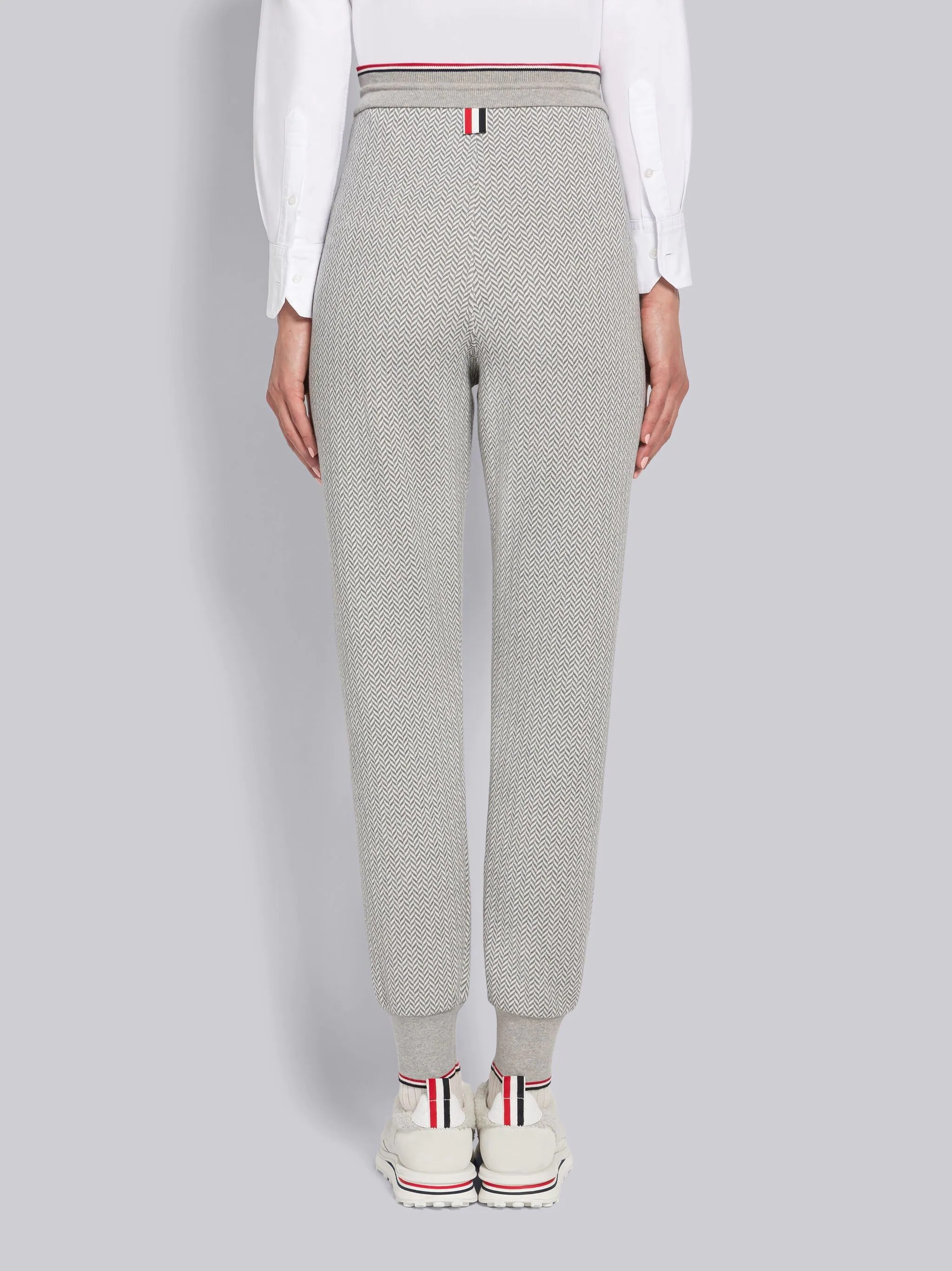 Cotton Herringbone Tipping Sweatpants - 3