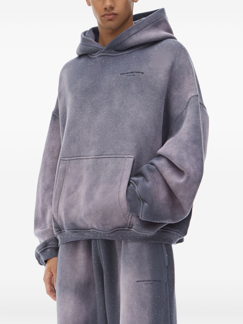 Alexander Wang rhinestone-embellished hoodie outlook
