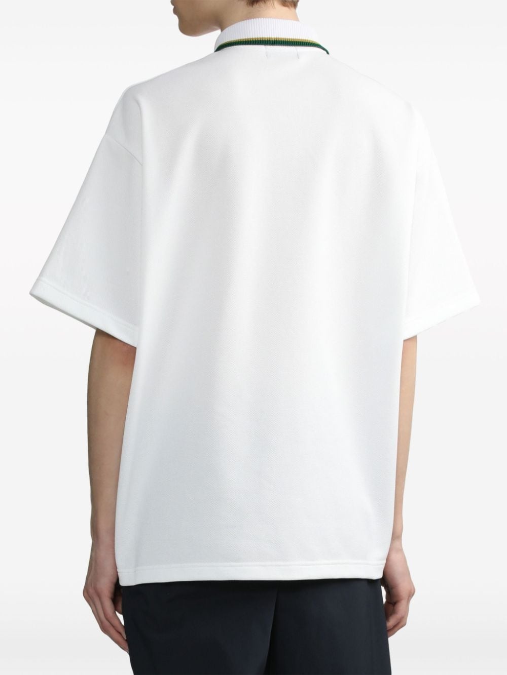 logo-embroidered polo shirt - 4