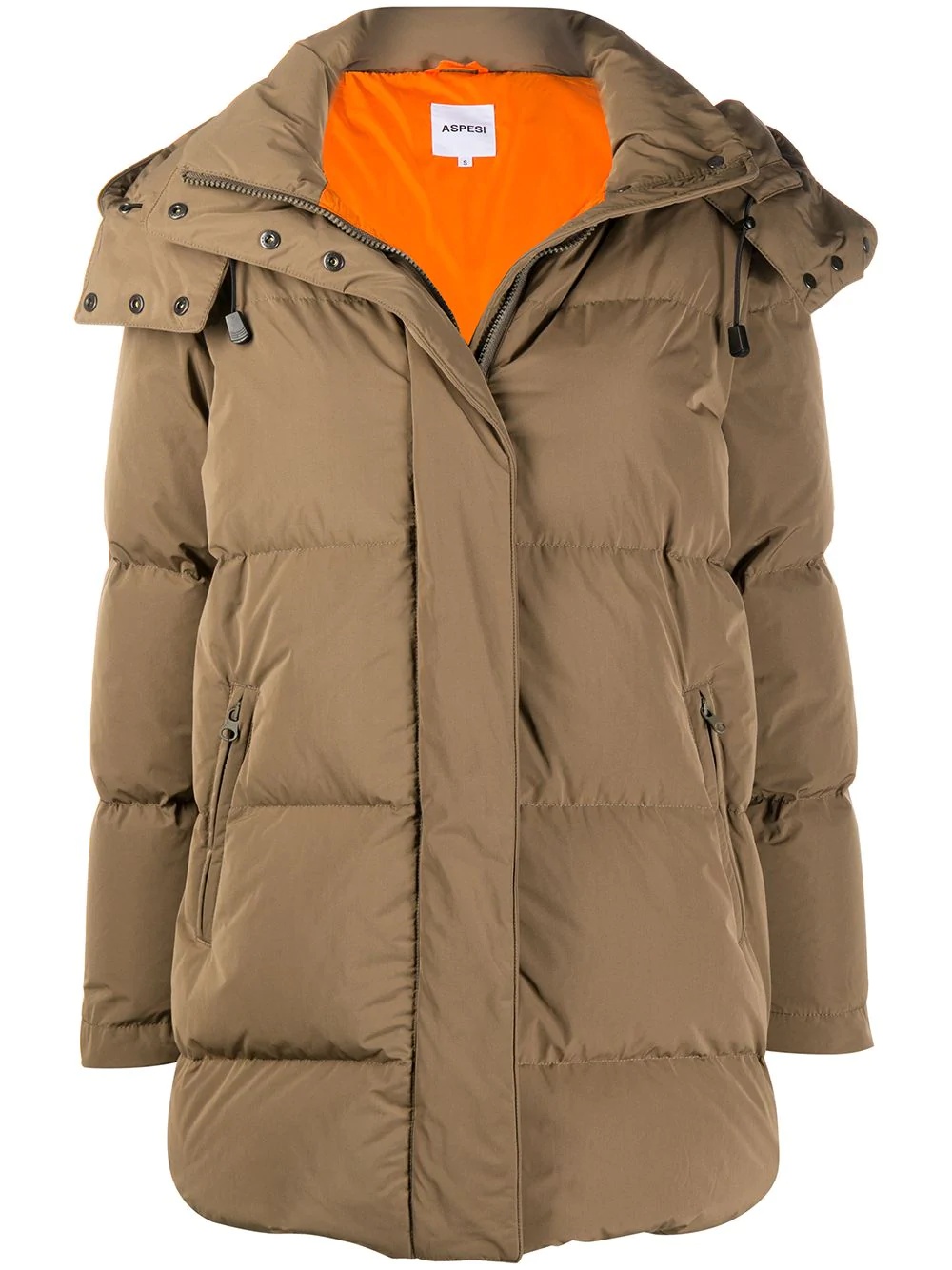 hooded down puffer coat - 1