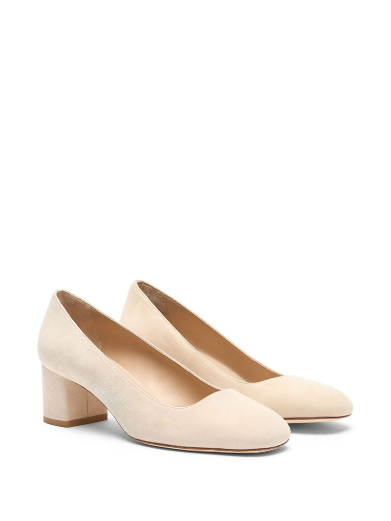 Stuart Weitzman 50mm Maeve 50 block-heel suede pumps outlook