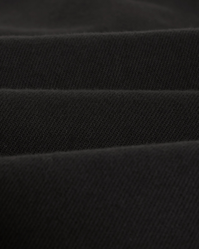 Hyde - Black Organic Cotton Twill Straight Fit Trousers 8