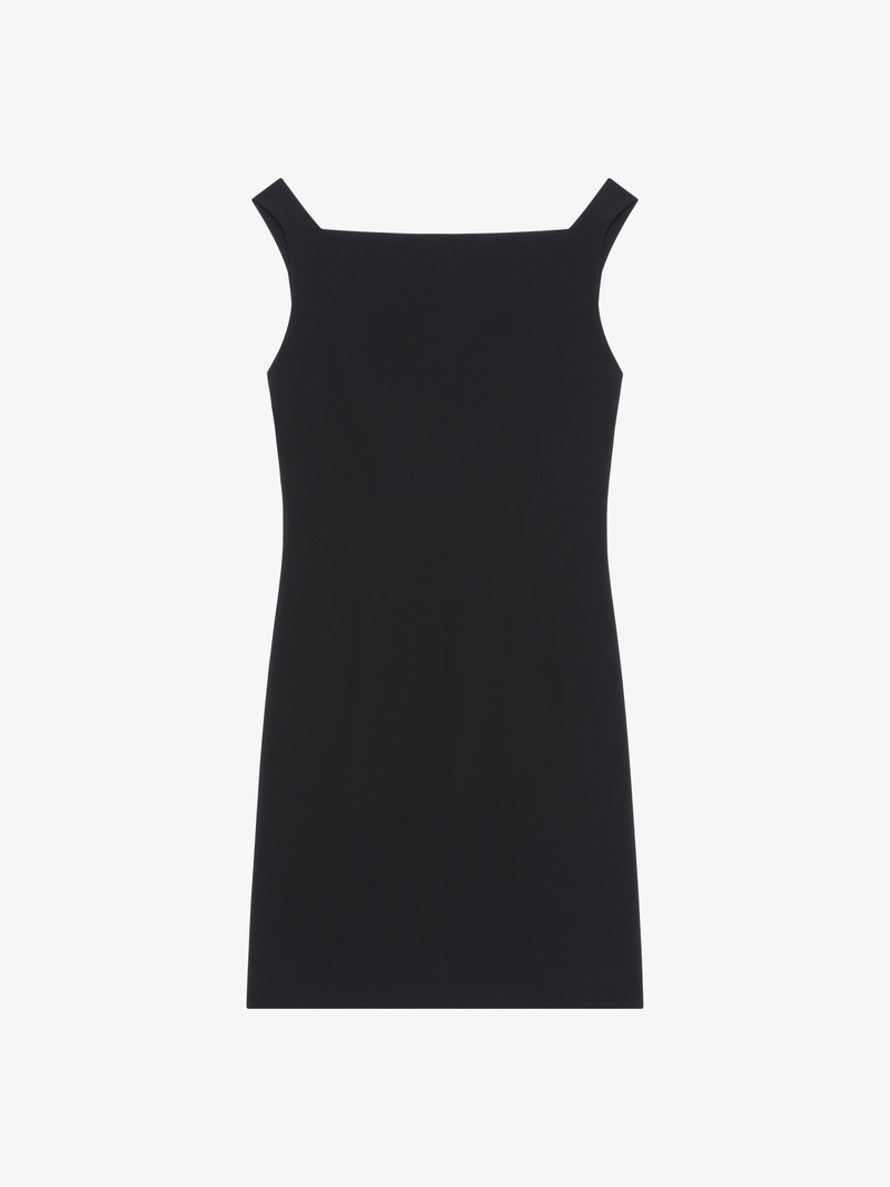 DRESS IN CREPE AND SATIN - 1