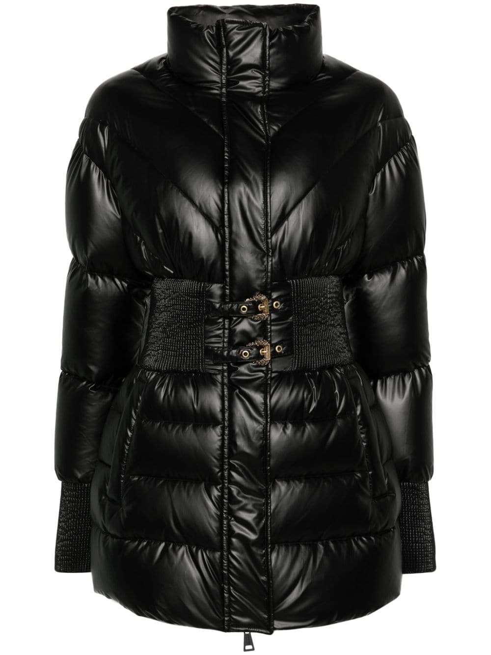 Baroque-buckle padded jacket - 1