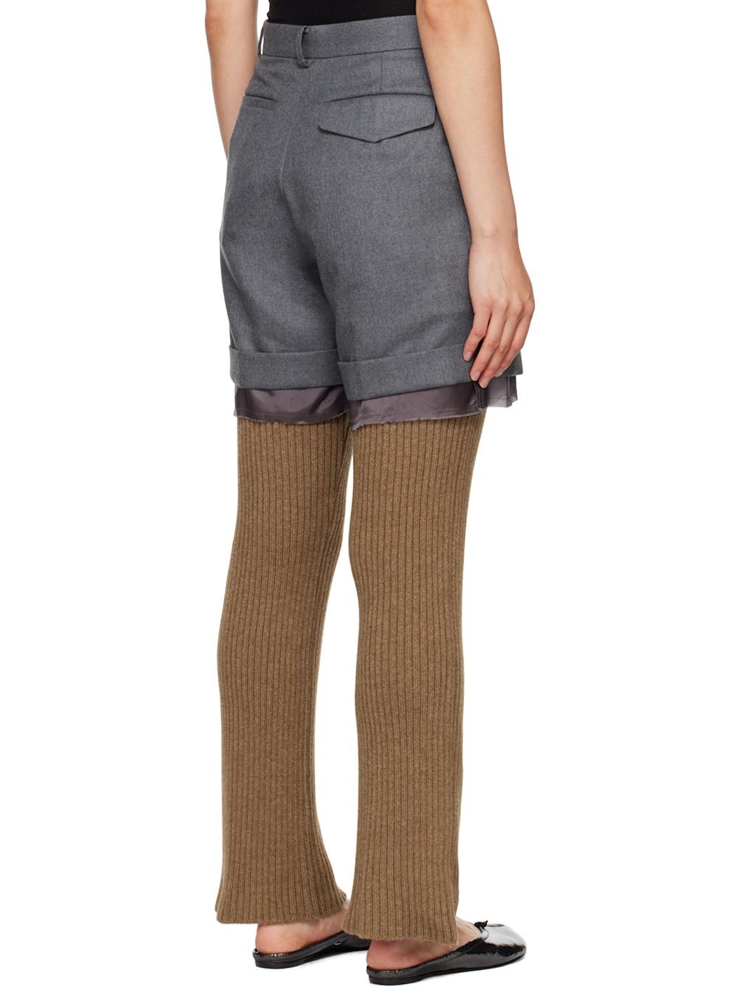 Gray Layered Trousers - 3