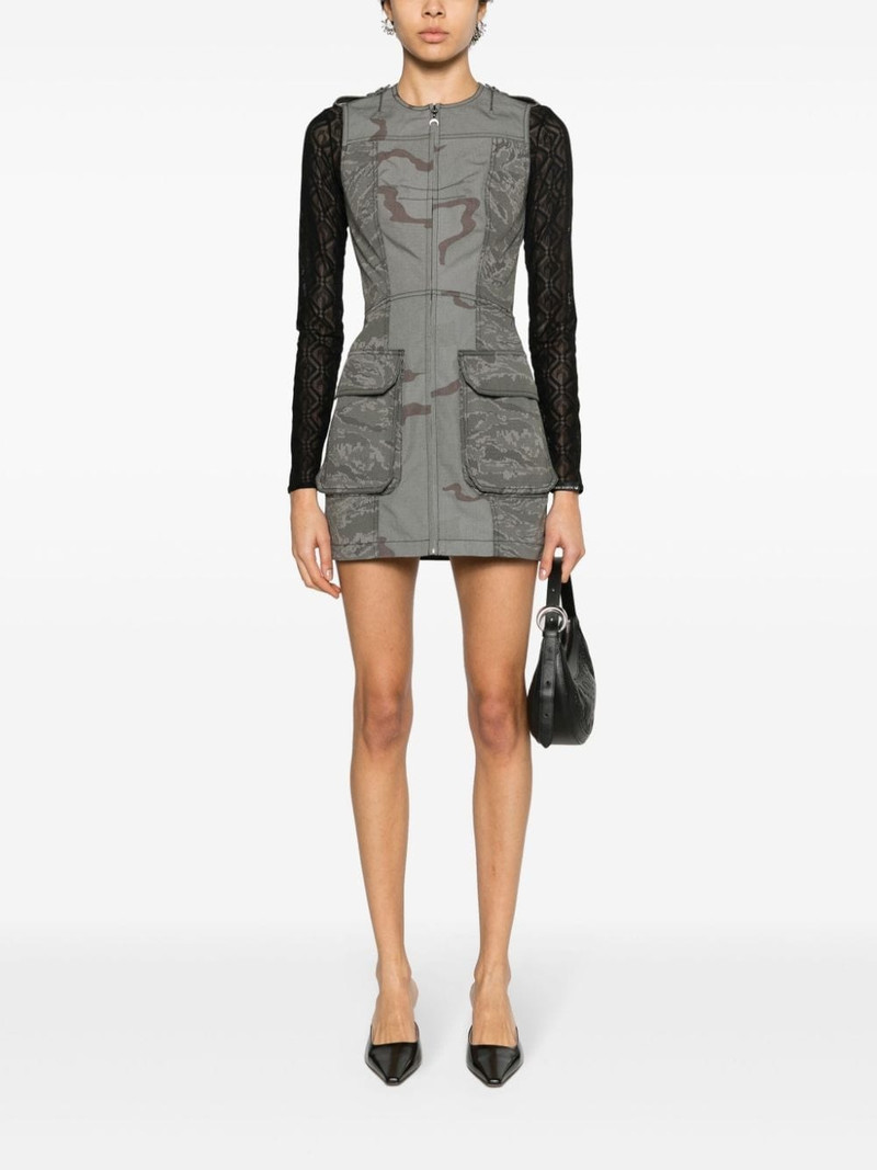 Marine Serre Regenerated camouflage mini dress outlook