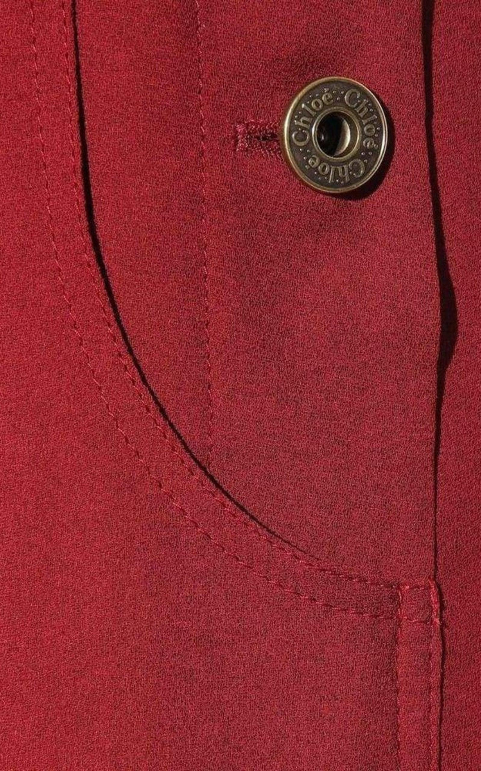 Burgundy Cheer Panel Jumpsuit - 4