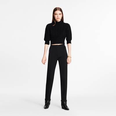 Louis Vuitton Cropped Cashmere Mock-Neck With Puff Sleeves outlook