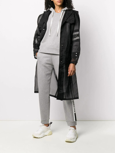 Moncler sheer mid-length coat outlook