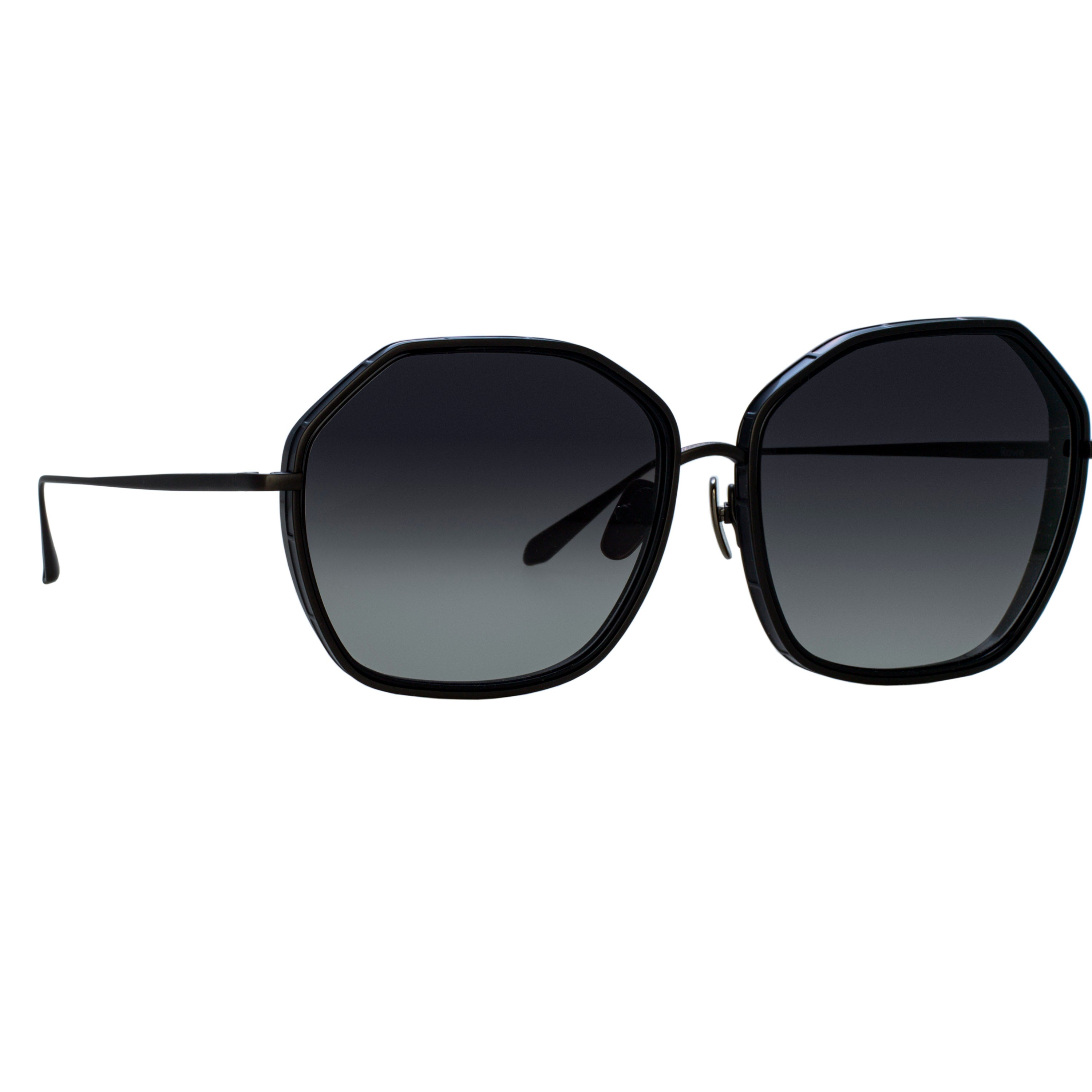 ROWE OVERSIZE SUNGLASSES IN MATT NICKEL - 3