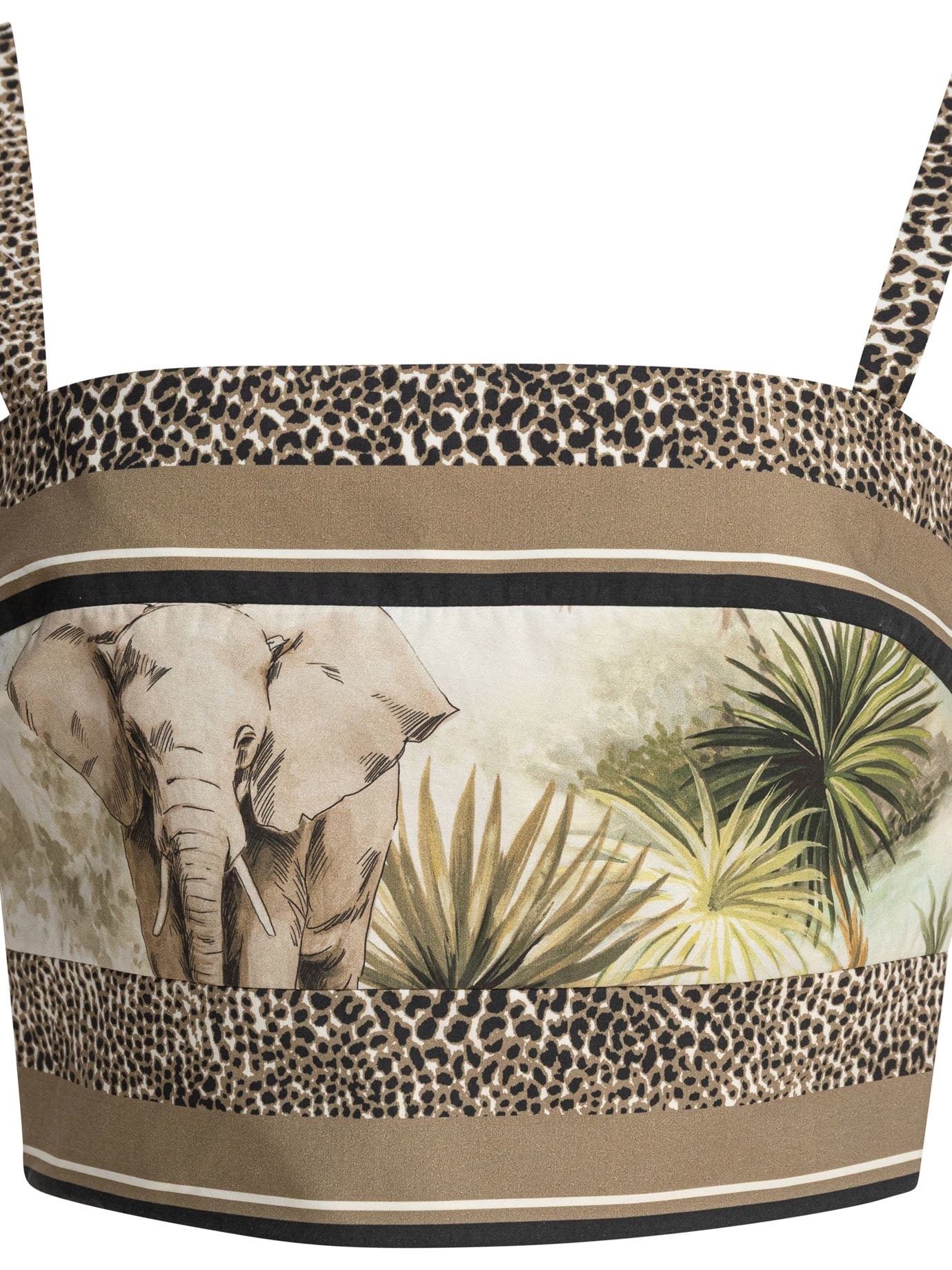 Elie Saab Printed Cotton Crop Top Foulard38 Printed Cotton - 3