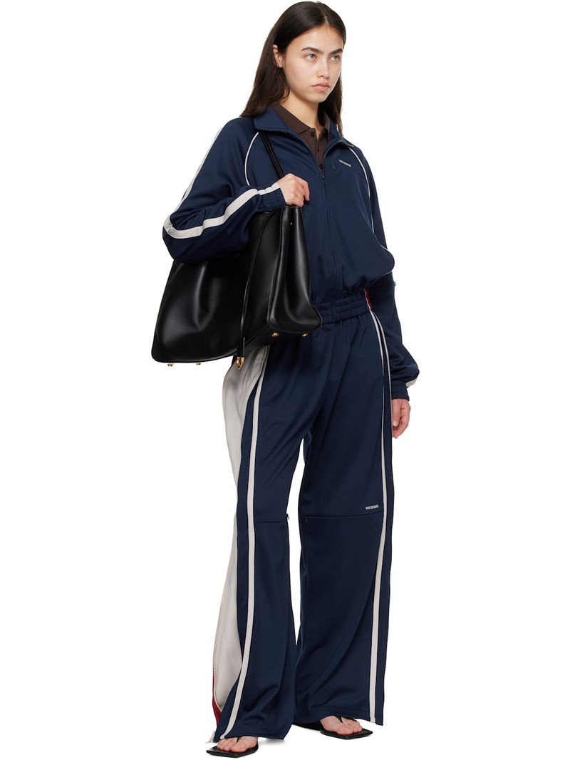 We11done Navy Color-Block Track Jacket outlook